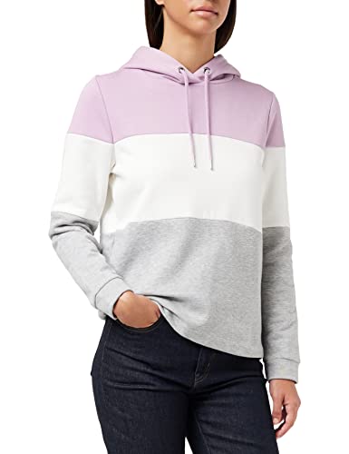 TOM TAILOR Denim Damen Hoodie mit Streifen 1034348, 28995 - Soft Mauve, XL von TOM TAILOR Denim