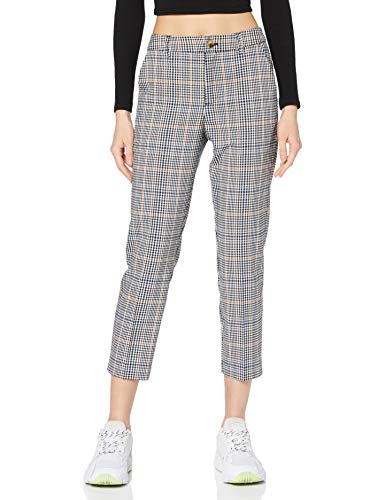 TOM TAILOR Denim Damen Hose, 24906-small Navy Check, XL von TOM TAILOR Denim