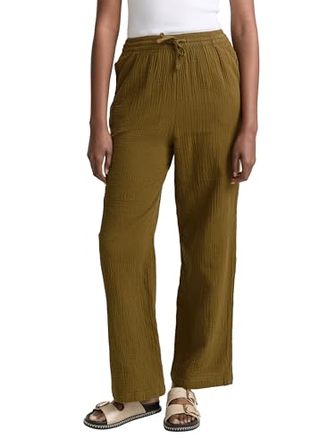 TOM TAILOR Denim Damen 1046844 Straight Hose, 10370-Golden Olive Green, L von TOM TAILOR Denim