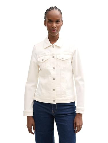 TOM TAILOR T-Shirt aus Baumwolle mit Logo-Print, Blueish Grey, L von TOM TAILOR Denim