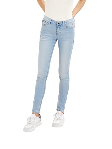 Tom Tailor Denim Damen Jona Extra Skinny Jeans, 10139 - Bleached Blue Denim, 29/32 von TOM TAILOR Denim