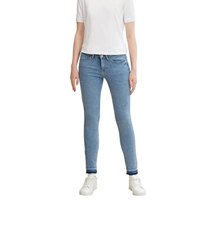 TOM TAILOR Denim Damen Jona Extra Skinny Jeans 1032724, 10118 - Used Light Stone Blue Denim, 25 von TOM TAILOR Denim