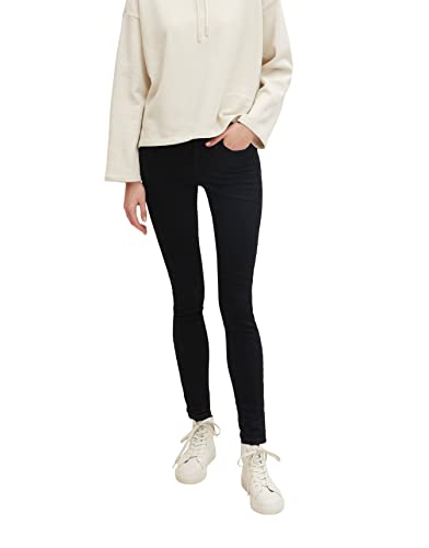 TOM TAILOR Denim Damen Jona Extra Skinny Jeanshose 10622022 Jona Extra Skinny, 10244 - Clean Dark Stone Black Denim, 30W / 32L von TOM TAILOR Denim