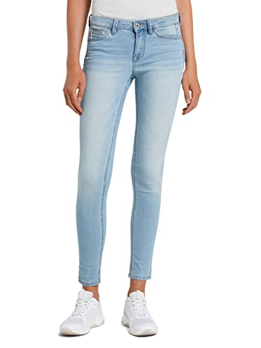 Tom Tailor Denim Damen Jona Extra Skinny Jeans, 10125 - Random Bleached Blue Denim, 29/34 von TOM TAILOR Denim