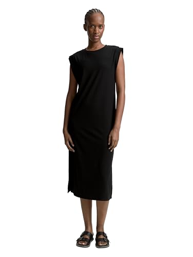 TOM TAILOR Denim Damen 1046639 Kleid, 14482-Deep Black, XS von TOM TAILOR Denim