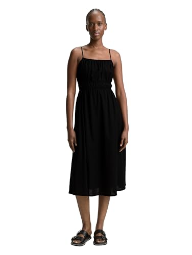 TOM TAILOR Denim Damen 1046650 Kleid, 14482-Deep Black, XXL von TOM TAILOR Denim