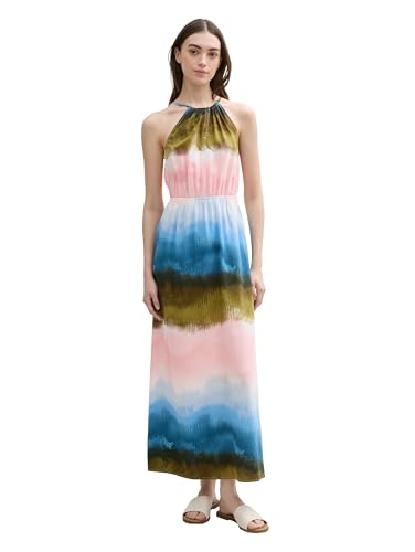 TOM TAILOR Denim Damen 1046646 Kleid, 37835-Watercolor Print, L von TOM TAILOR Denim