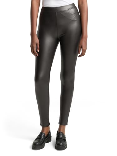 TOM TAILOR Denim Damen Leggings in Fake-Leder-Optik von TOM TAILOR Denim