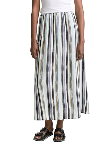 TOM TAILOR Denim Damen 1046693 Maxi Rock, 37994-Watercolor Stripe, XS von TOM TAILOR Denim