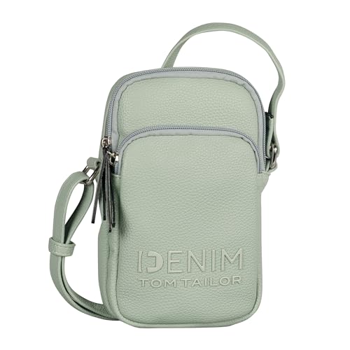 TOM TAILOR Denim Maxime Damen Handytasche Umhängetasche Mittelgroß Mint Grün von TOM TAILOR Denim