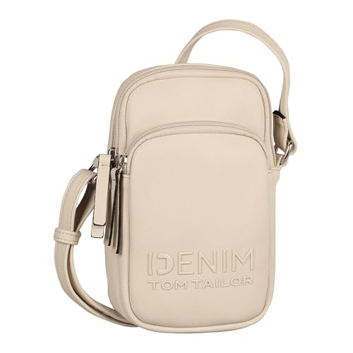 TOM TAILOR Denim Maxime Damen Handytasche Umhängetasche Mittelgroß Weiß von TOM TAILOR Denim