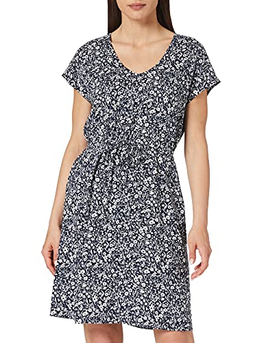 TOM TAILOR Denim Damen Mini-Kleid mit Rückendetail 1024957, 16355 - Blue Flower Print, S von TOM TAILOR Denim