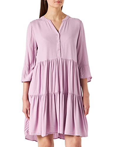 TOM TAILOR Denim Damen Mini Kleid mit Volant 1030682, 28995 - Soft Mauve, S von TOM TAILOR Denim