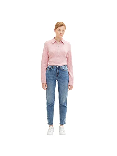 TOM TAILOR Denim Damen Mom Fit Jeans 1034650, 10152 - Mid Stone Bright Blue Denim, 27 von TOM TAILOR Denim