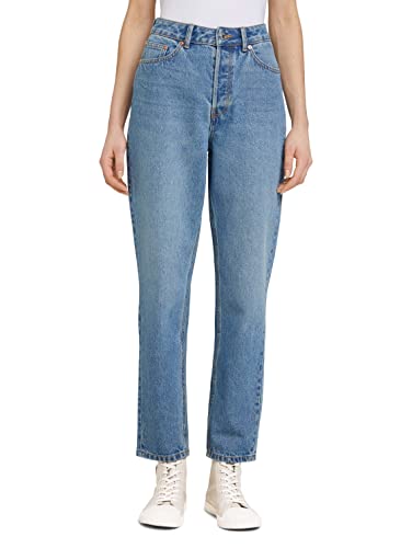 TOM TAILOR Denim Damen Mom Fit Jeanshose 1031985, 10119 - Used Mid Stone Blue Denim, 29 von TOM TAILOR Denim