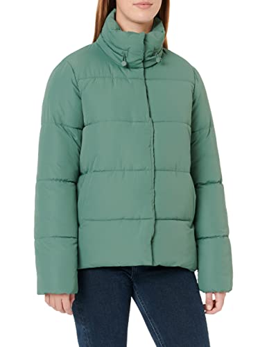 TOM TAILOR Denim Damen Puffer-Jacke mit Stehkragen 1034417, 19643 - Green Dust, M von TOM TAILOR Denim