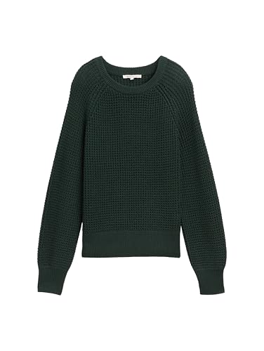 TOM TAILOR Denim Damen 1047935 Pullover, 21525-Huntsman Green, S von TOM TAILOR Denim
