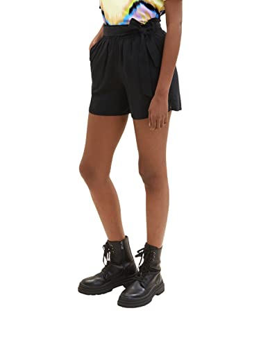 TOM TAILOR Denim Damen Relaxed Fit Paperbag Shorts TOM TAILOR Denim Damen Relaxed Fit Paperbag Shorts von TOM TAILOR Denim