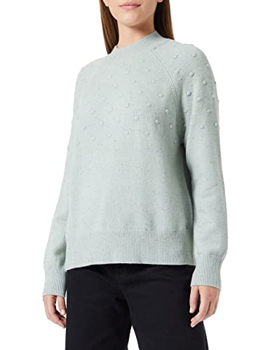 TOM TAILOR Denim Damen Strickpullover mit Punkten 1034565, 12792 - Soft Greyish Green, M von TOM TAILOR Denim