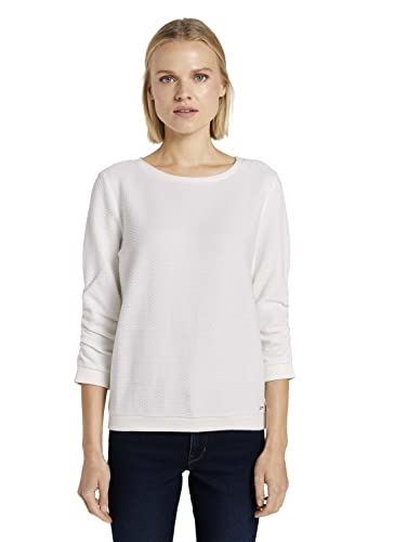 TOM TAILOR Denim Damen Sweatshirt mit Raffarm von TOM TAILOR Denim