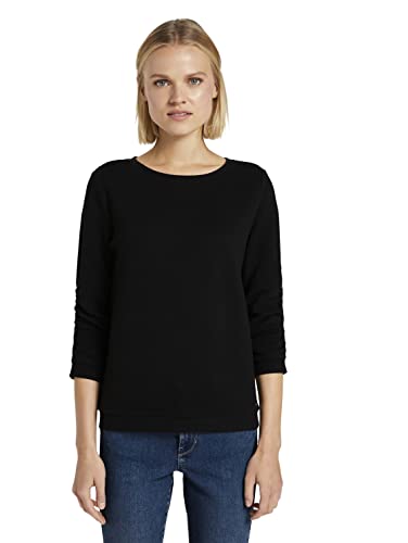 TOM TAILOR Denim Damen Sweatshirt mit Raffarm von TOM TAILOR Denim