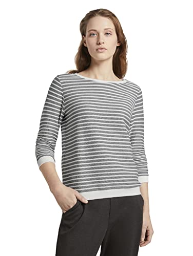 TOM TAILOR Denim Damen Sweatshirt mit Raffarm von TOM TAILOR Denim