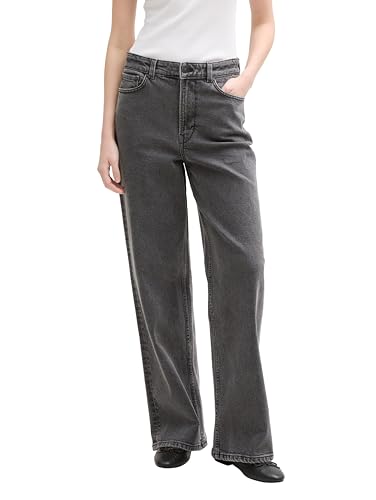 Tom Tailor Alexa Straight Jeans, Black Denim, 32/30 von TOM TAILOR Denim