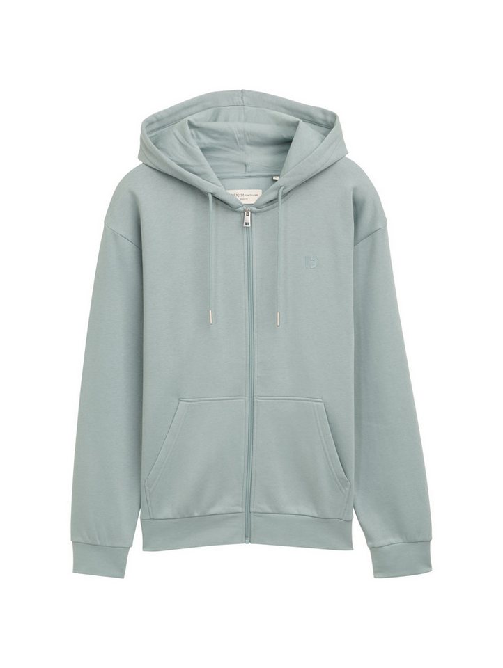 TOM TAILOR Denim Funktionsjacke Sweatjacke mit Logo-Print - Regular Fit von TOM TAILOR Denim