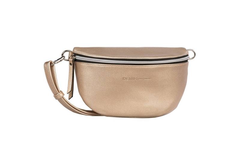 TOM TAILOR Denim Bauchtasche Rosie, vielseitig tragbar, leicht genarbt mit silbernen Nylonreißverschlüssen von TOM TAILOR Denim