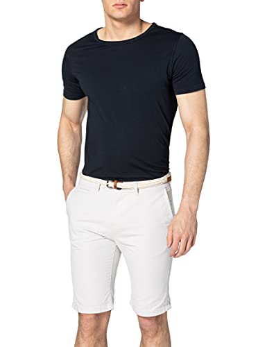 TOM TAILOR Denim Herren Chino Shorts mit Gürtel 1024576, 26351 - Beige Twill, XL von TOM TAILOR Denim