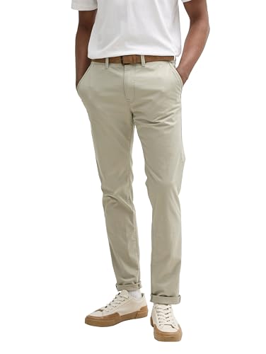TOM TAILOR Denim Herren 1027694 Slim Chino Hose, 35723-Beige Abbey Stone, 31W x 32L von TOM TAILOR Denim