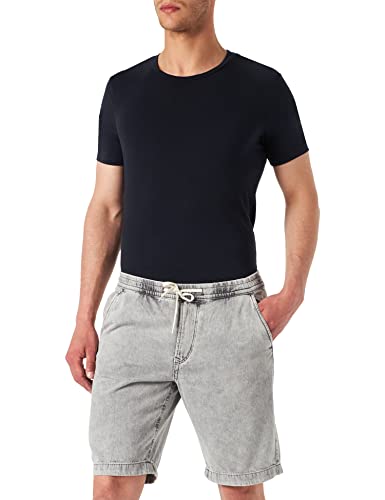 TOM TAILOR Denim Herren Jogger Jeans Shorts 1031121, 10217 - Used Bleached Grey Denim, XL von TOM TAILOR Denim