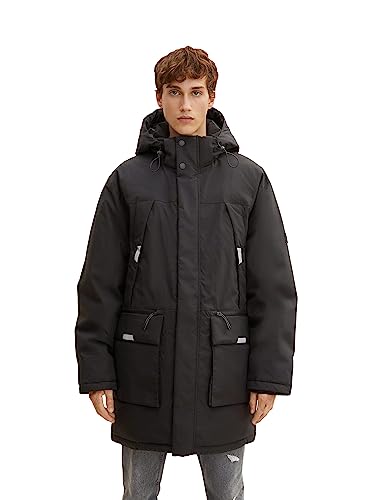 TOM TAILOR Denim Herren Artic Winterparka 1032436, 29999 - Black, S von TOM TAILOR Denim