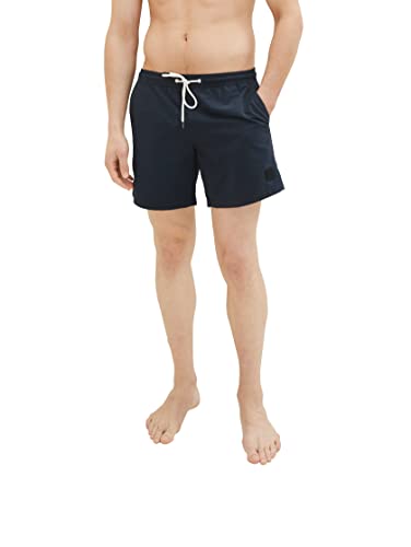 TOM TAILOR Denim Herren 1035052 Basic Badeshorts, 10668-Sky Captain Blue, S von TOM TAILOR Denim