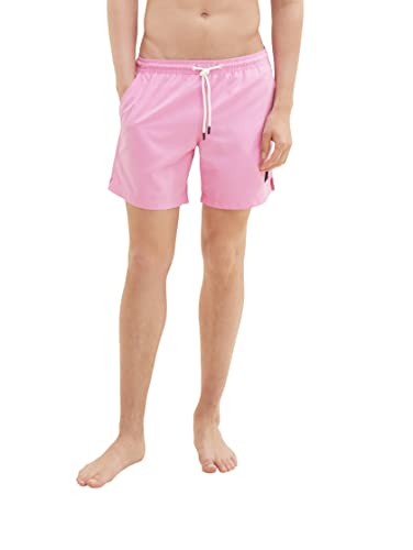 TOM TAILOR Denim Herren 1035052 Basic Badeshorts, 23471-Dusty Orchid, S von TOM TAILOR Denim