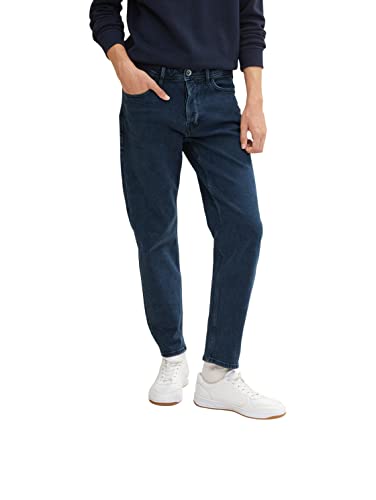 TOM TAILOR Denim Herren 1035797 Loose Fit Jeans, 10173-Dark Stone Blue Black Denim, 29W / 30L von TOM TAILOR Denim