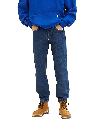 TOM TAILOR Denim Herren 1037647 Loose Fit Jeans, 10113-Clean Mid Stone Blue Denim, 34/32 von TOM TAILOR Denim