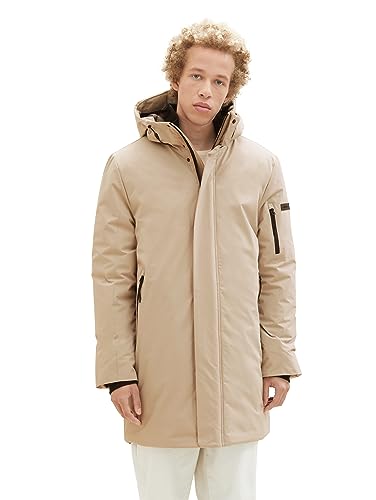 TOM TAILOR Denim Herren 1038859 Winterparka mit Kapuze, 12628-paving Stone, XXL von TOM TAILOR Denim