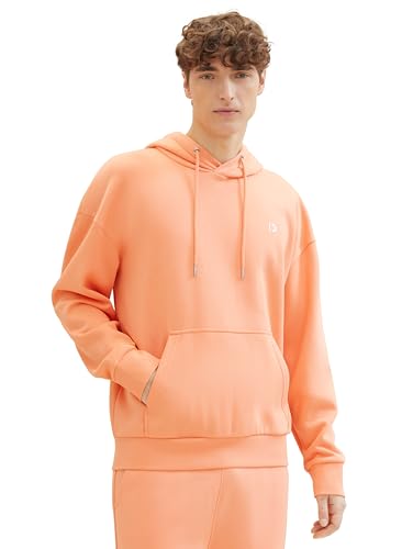 Tom Tailor Denim Herren Relaxed Fit Hoodie Sweatshirt mit Kängurutasche, 21237 - Clear Coral, L von TOM TAILOR Denim