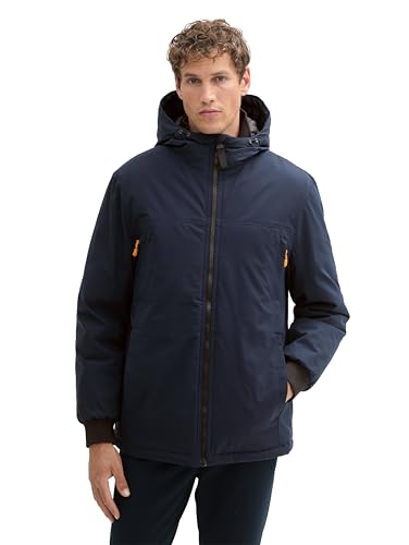 TOM TAILOR Denim Herren 1041348 Technical Winterjacke mit Kapuze, 10668-Sky Captain Blue, S TOM TAILOR Denim Herren 1041348 Technical Winterjacke mit Kapuze, 10668-Sky Captain Blue, S von TOM TAILOR Denim
