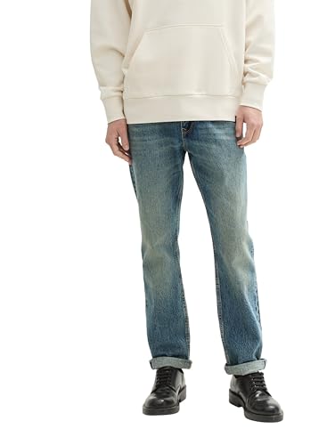 TOM TAILOR Denim Herren 1043456 Aedan Straight Jeans, 10147-Stone Blue Denim Tint, 32W x 34L von TOM TAILOR Denim