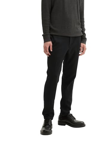 TOM TAILOR Denim Herren 1043618 Basic Jogginghose mit Print, 29999-Black, L von TOM TAILOR Denim