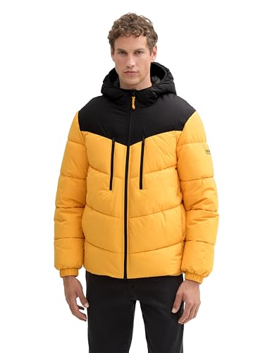 TOM TAILOR Denim Herren 1043792 Winter Puffer-Jacke mit Kapuze, 35659-Classic Orange, XXL TOM TAILOR Denim Herren 1043792 Winter Puffer-Jacke mit Kapuze, 35659-Classic Orange, XXL von TOM TAILOR Denim