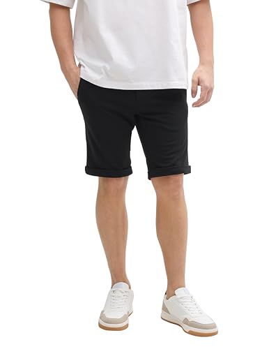TOM TAILOR Denim Herren 1044829 Bermuda Shorts, 29999-Black, S von TOM TAILOR Denim