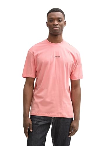 TOM TAILOR Denim Herren 1045021 T-Shirt, 15121 - Peach Pink, XXL EU von TOM TAILOR Denim