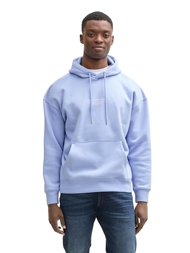 TOM TAILOR Denim Herren 1045580 Sweatshirt, 11486-Brunnera Blue, XXL von TOM TAILOR Denim