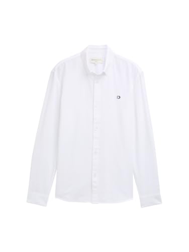 TOM TAILOR Denim Herren 1045930 Hemd, 20000-White, XXL von TOM TAILOR Denim