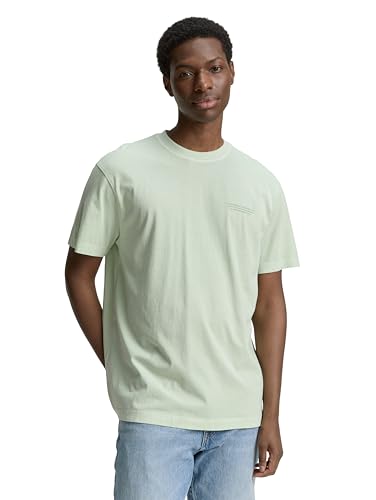 TOM TAILOR Denim Herren 1046134 T-Shirt, 13632-Fresh Mint Green, XXL von TOM TAILOR Denim