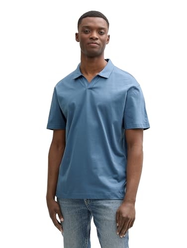 TOM TAILOR Denim Herren 1046290 Poloshirt, 36985-Mystical Blue, L von TOM TAILOR Denim