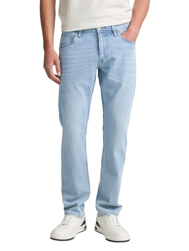 TOM TAILOR Denim Herren 1046312 Aedan Straight Jeans, 10280-Light Stone Wash Denim, 30/36 von TOM TAILOR Denim
